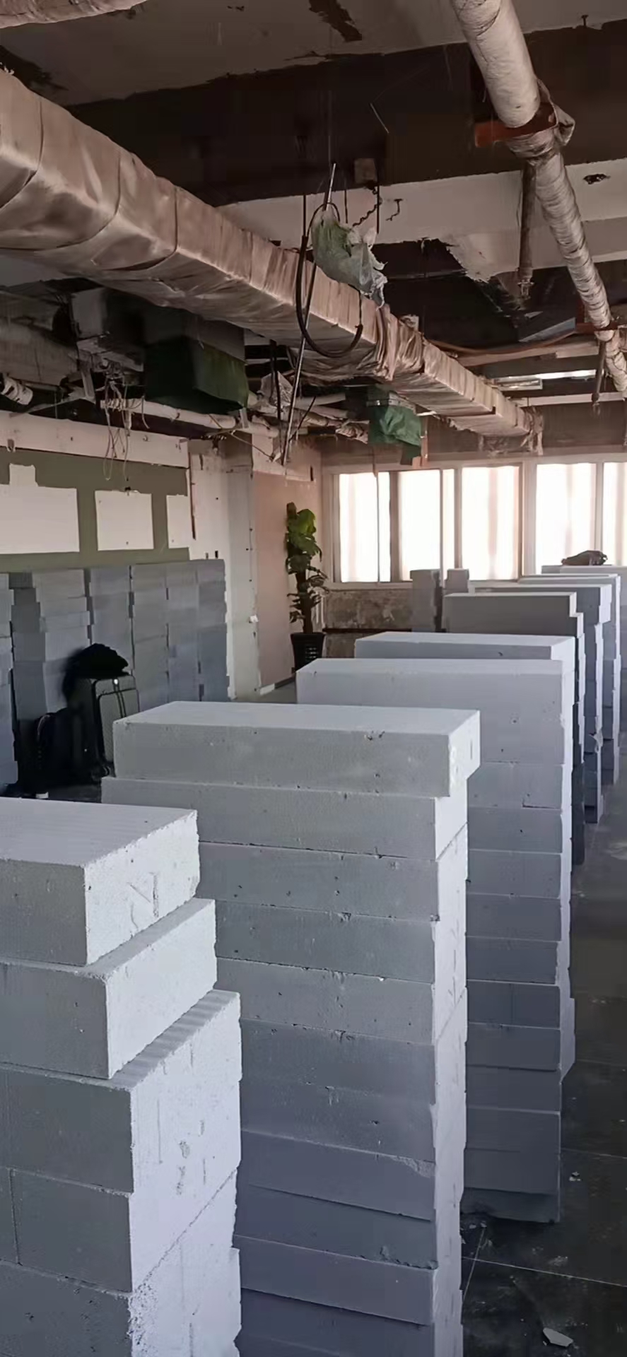 轻质砖隔墙现场 6